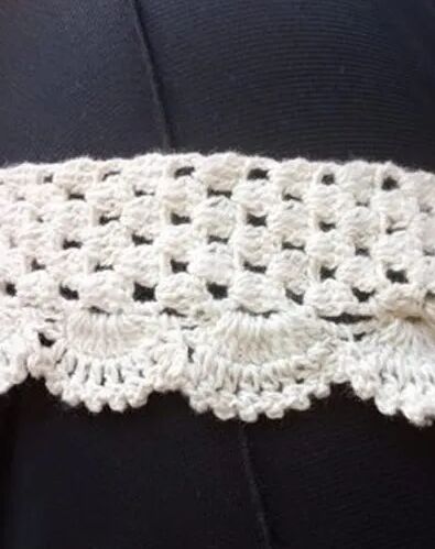 Cotton Designer Crochet Lace, for Garments, Color : White