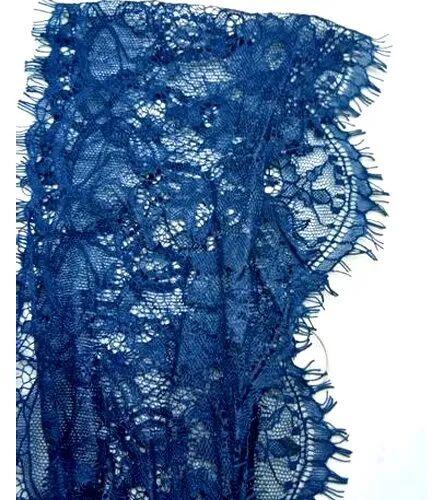 Fancy Nylon Lace, for Garments, Color : Blue