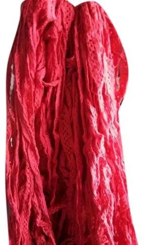Red Cotton Lace, for Garments