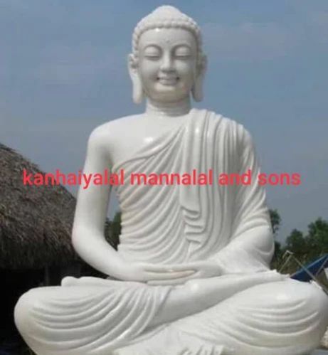 6 Feet Marble Gautam Buddha Statue