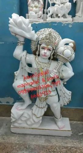 White Marble Hanuman Statue