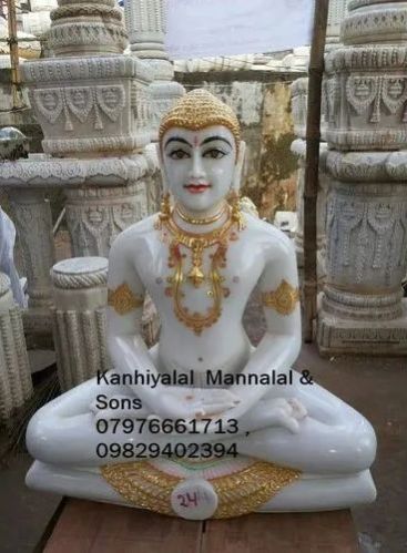 Marble Jain Mahaveer Statue