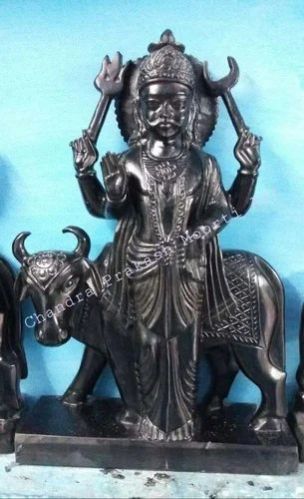 Polished Marble Shani Dev Statue