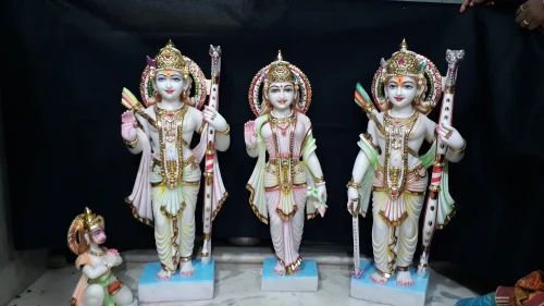 Muilticolor Marble Ram Darbar Statue