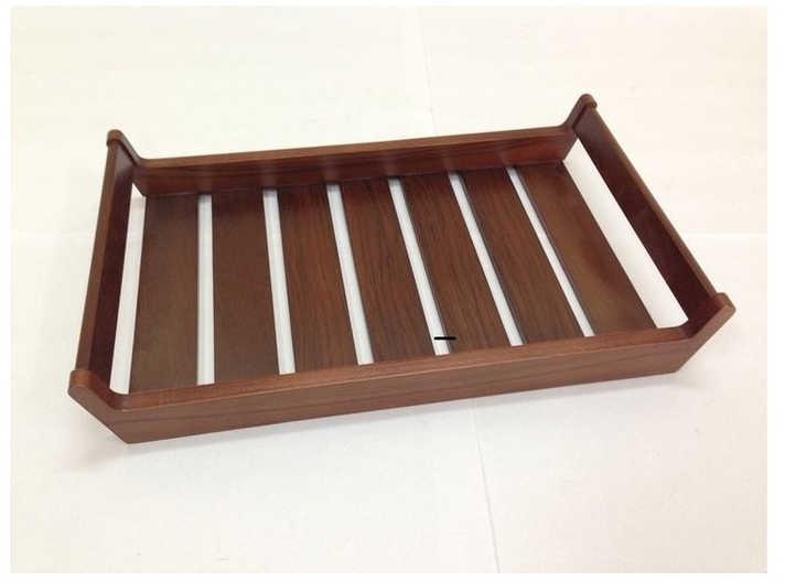 Customized Shape Natural Wood Rectangular Breakfast Serving Tray, for Home Hotel Restaurant
