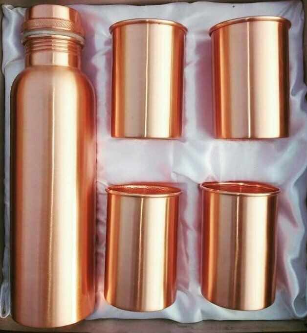 Rose Gold Luxury Copper Water Bottle, Feature : Sustainable