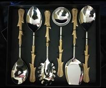 Stainless Steel Gold Spoon Set, For Home, Hotel, Restaurant, Feature : Anti Corrosive, Durable, Eco-friendly
