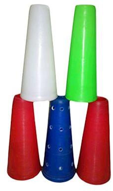 Plain Small Plastic Cones, Shape : Round