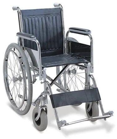 Stainless Steel Patient Wheelchair, Weight Capacity : 250 Lbs