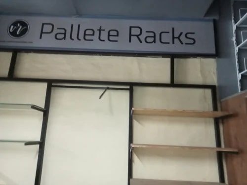 Rectangular Polished Mild Steel Pallet Storage Rack, for Industrial Use, Color : Grey