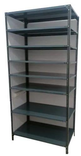 Rectangular Polished Mild Steel Rectangle Slotted Angle Rack, for Warehouse, Color : Grey