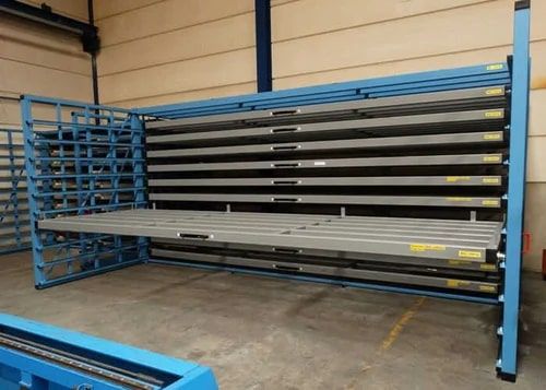 Sheet Metal Slotted Angle Rack, for Industrial, Size : Standard