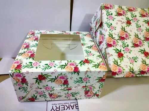 Printed Cake Box, Size : 8x8, 10x10, 12x12