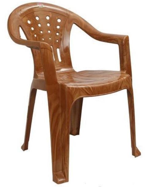 Cello Corona Plastic Chair, for Garden, Home, Color : Brown