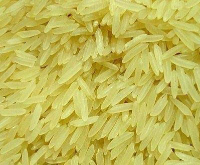 Sugandha Golden Sella Basmati Rice, for Cooking, Food, Human Consumption, Variety : Medium Grain