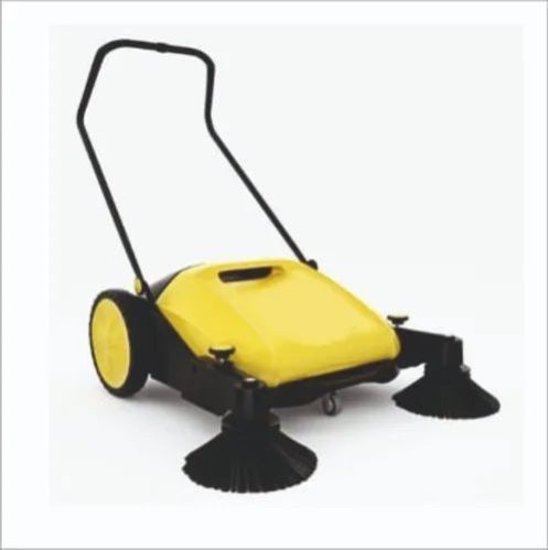 Cleantech Walk Behind Sweeper, Color : Yellow