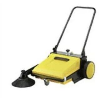 Yellow Mechanical Floor Sweeper, for Cleaning, Voltage : 220v