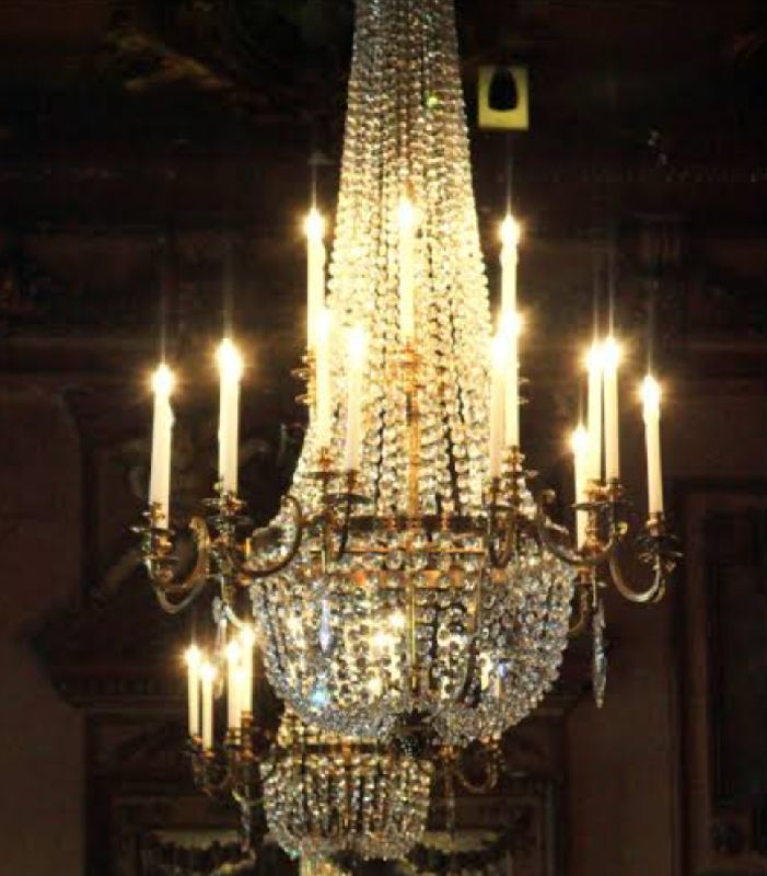 Small hanging crystal chandelier, for Banquet Halls, Home, Hotel, Feature : Attractive Designs