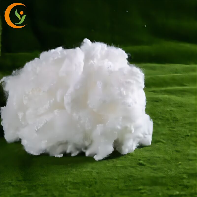 hollow conjugated siliconized polyester fiber