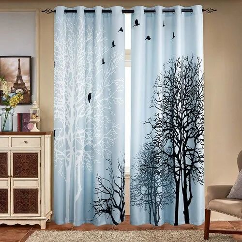 Polyester 3D Digital Printed Curtains