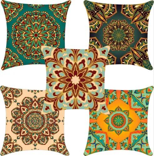 Square Cushion Cover, for Hotel, Pattern : Printed