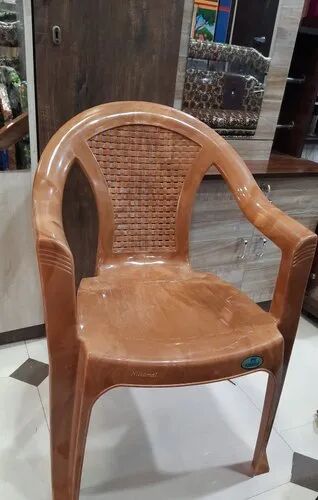 Nilkamal Plastic Chair Style Modern Color Brown at Rs 650