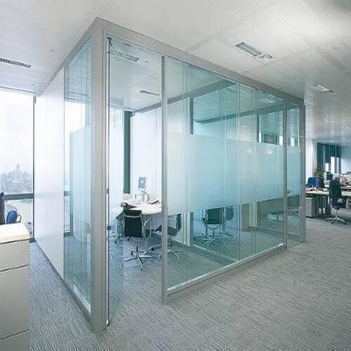 Rectangular Glass Partition