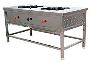 Stainless Steel Two Burner Cooking Gas, Feature : Non Breakable, Light Weight, High Efficiency, Easy To Wash