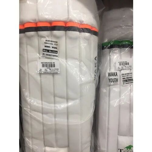 Wicket Keeping pad, Color : White