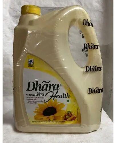 Dhara Sunflower Oil, Packaging Size : 5 litre