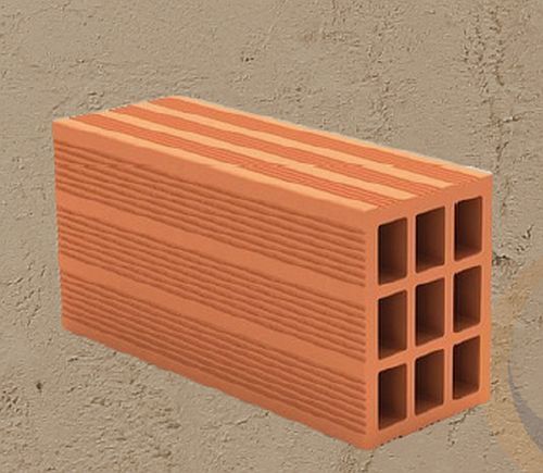 Solid Rectangular CM303 Hollow Clay Bricks, Color : Brown