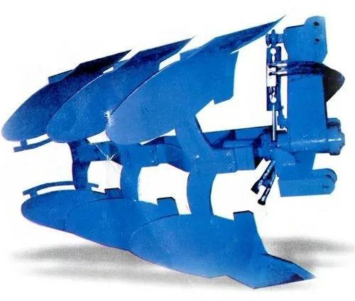 3 Bottom Hydraulic Reversible Plough, for Agricultural, Color : Blue