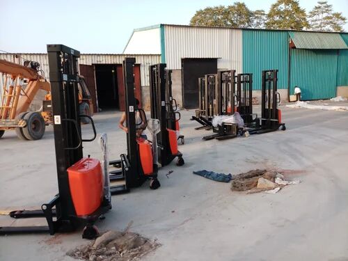Battery Semi Electric Straddle Stacker, for Loading Unloading