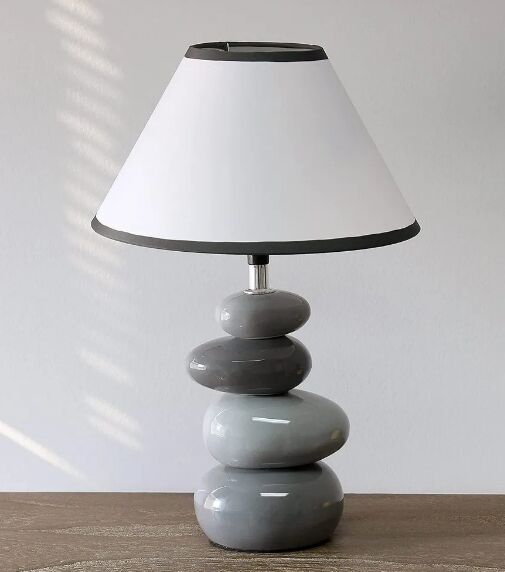 White Dome Led Stone Table Lamps