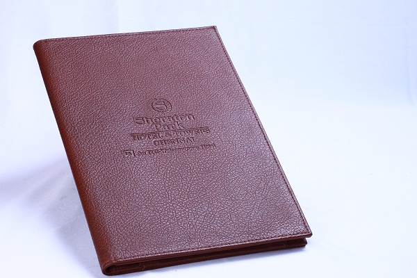 Plain Leather Menu Folder, Size : A/4