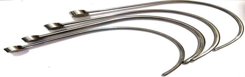 Grey Polished Steel Hey Groove Dilator, for Hospital Use