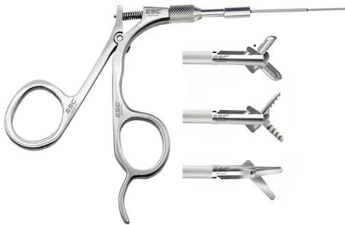 Grey Polished Stainless Steel Hysteroscopy Grasper, for Hospital, Certification : ISI Certified