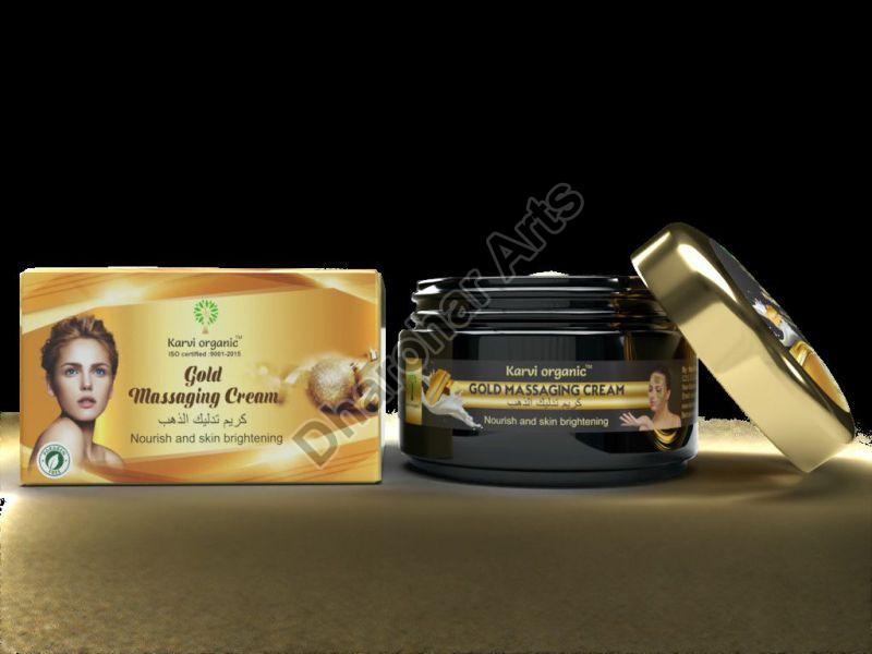 Paste Karvi Organic Gold Massaging Cream, for Parlour, Personal, Packaging Type : Plastic Box