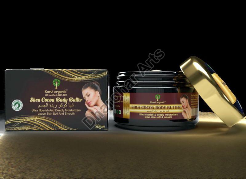 Paste Karvi Organic Shea Cocoa Body Butter, For Parlour, Personal, Packaging Size : 100 Gm