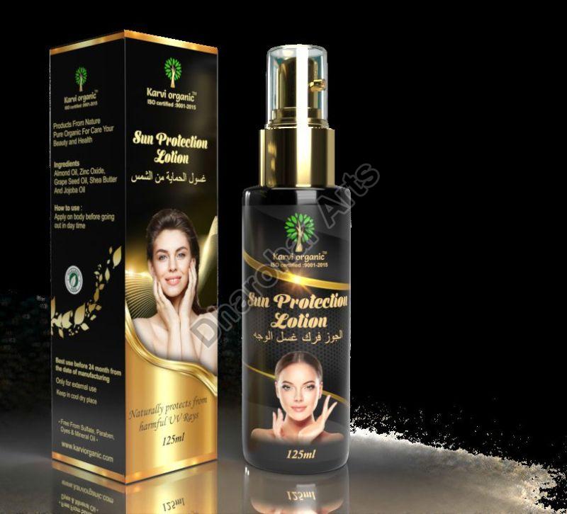 Cream Karvi Organic Sun Protection Lotion, for Skin Care, Gender : Female