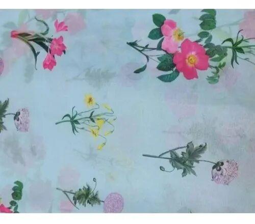 Printed Organza Suit Fabric