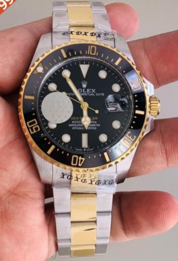 Rolex Submariner Dual Tone Black Dial Swiss Automatic Watch