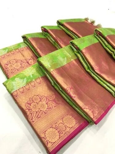  Kora Silk Saree, Occasion : Party Wear