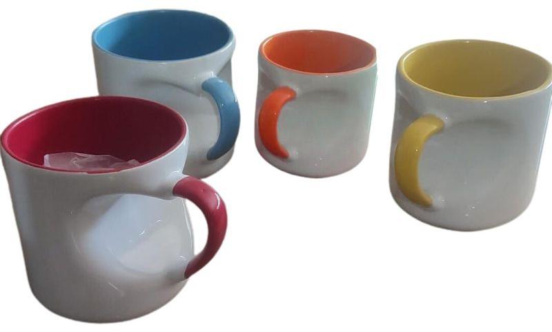 Heart cut mug 3 tone