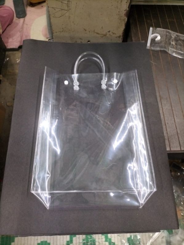 Transparent PVC Handle Bag