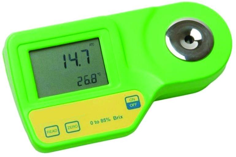 Battery Plastic Digital Refractometer 0-85% Brix, For Laboratory, Width : 10-20mm20-30mm