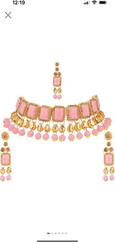 pink artificial jewellery