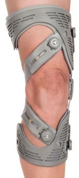 Grey Unloader Knee Brace, for Pain Relief, Size : Standard