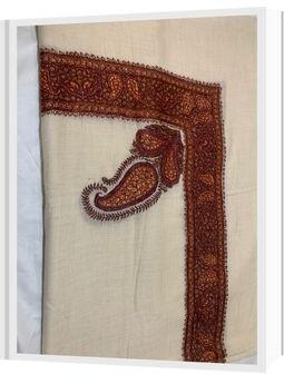 Doordaar Maroon Embroidery Kashmiri Rumal, Gender : Male