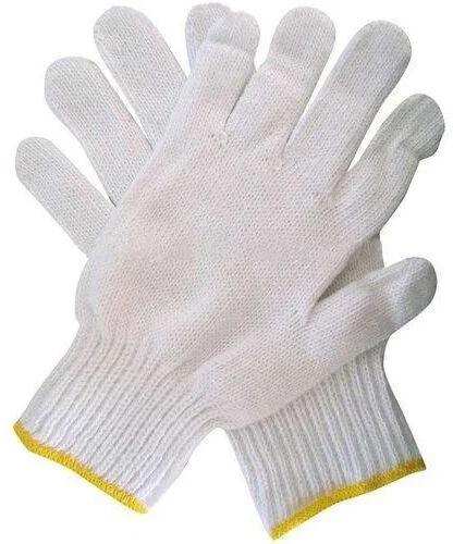 Plain Cotton Safety Gloves, Gender : Male